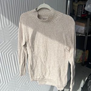 Turtle neck split side sweater